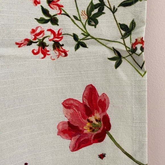 NWT Anthropologie Nathalie Lete Helena Tiger Lioness Floral Mint Kitchen Towel - Picture 6 of 7